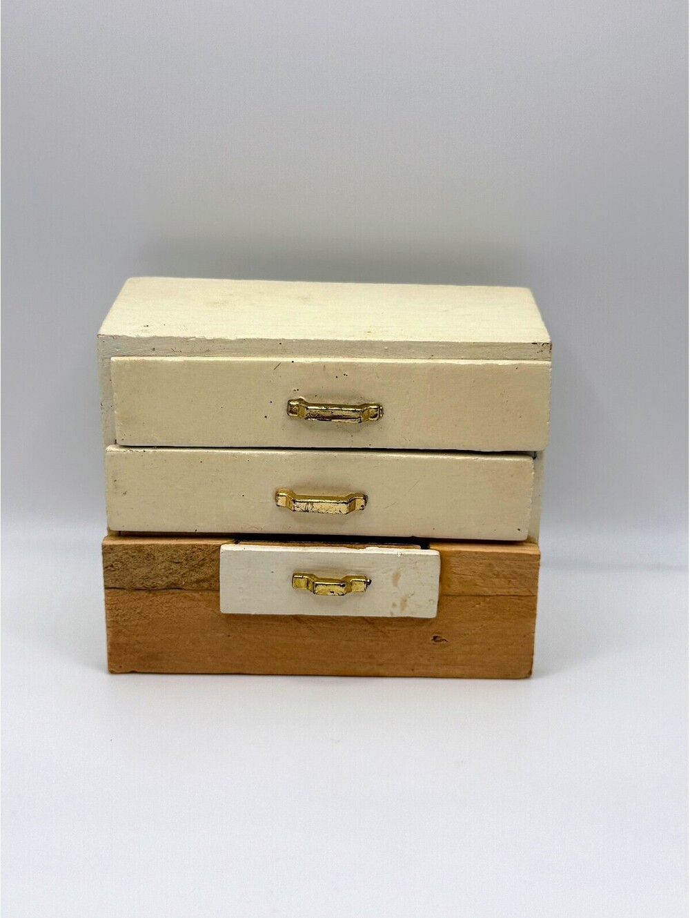 1:12 Scale Dollhouse Chest of Drawers Project Piece Vintage Wood Furniture